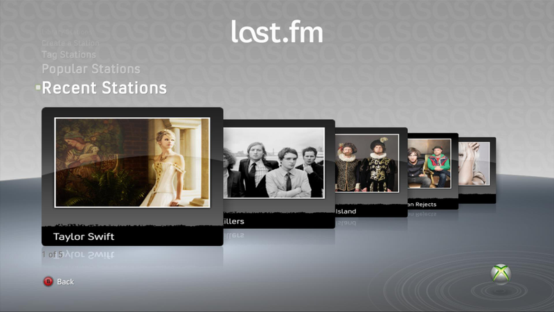 Illustration for article titled Taking A Closer Look At Last.fm On The Xbox 360
